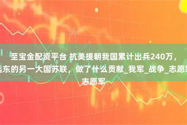 至宝金配资平台 抗美援朝我国累计出兵240万，远东的另一大国苏联，做了什么贡献_我军_战争_志愿军