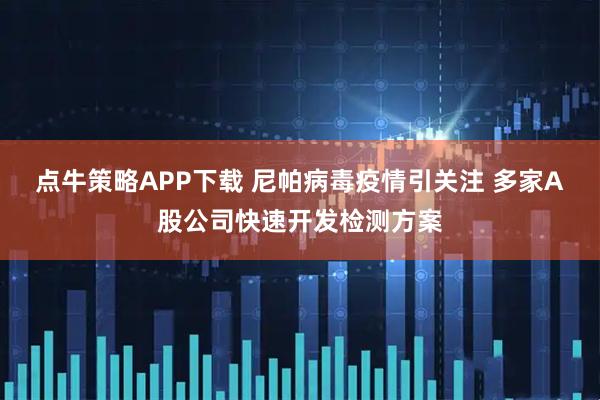 点牛策略APP下载 尼帕病毒疫情引关注 多家A股公司快速开发检测方案